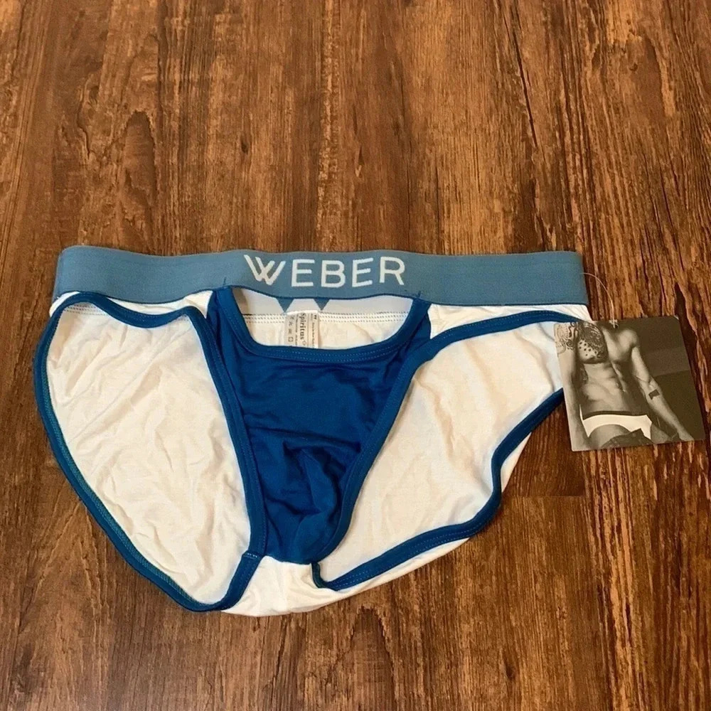 Weber Front Cut Out Briefs Underwear Luxury Pima Cotton Men’s S NWT